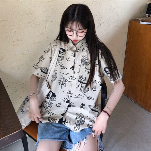 Playera Anime Kawaii Harajuku para Niñas Manga Corta Verano - Image 7