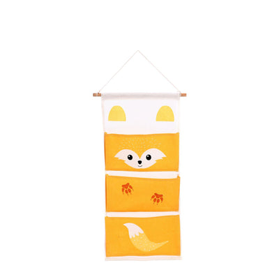Bolsa Colgante de Algodón y Lino con Diseño Infantil - Organizador de Pared Multifuncional - Image 9