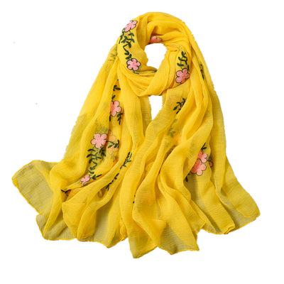 Pañuelo de Seda con Bordado Elegante Antiarrugas - Image 12