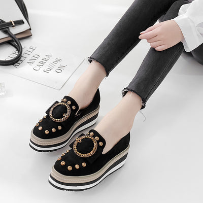 Zapatos Plataforma con Tacón Cuña y Detalles de Strass - Image 7