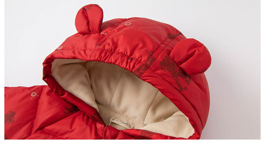 Abrigo Acolchado Rojo Tigre para Niños y Niñas - Diseño Anual - Image 2