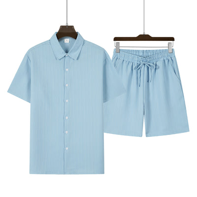 Conjunto de Playa Hombre: Camisa Suelta y Pantalones Cortos - Image 23