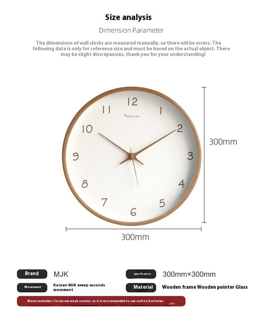 Reloj de Pared Silencioso con Diseño Moderno para Sala - Image 11