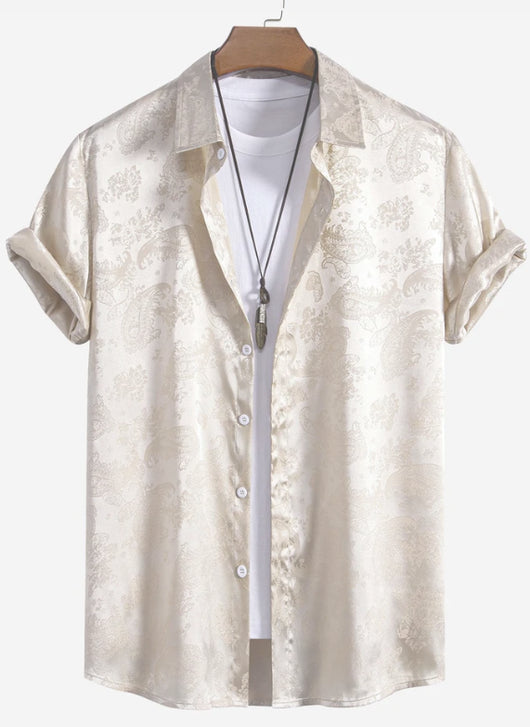 Camisa Suelta Estampada Moderna para Hombre - Image 10