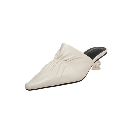 Pantuflas Baotou de Tacón Medio para Mujer - Comodidad de Verano - Image 14