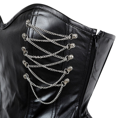 Corset de Acero y Cuero con Cierre Gótico - Image 2