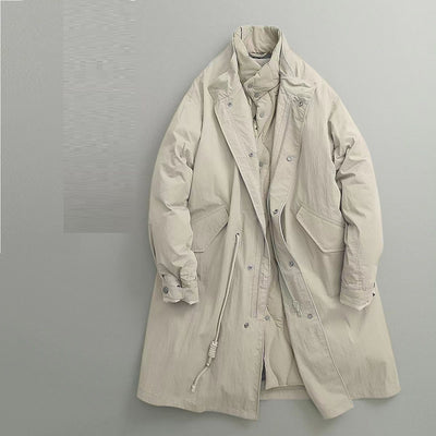 Abrigo Acolchado Desmontable de Cuello Alto para Hombre - Image 10