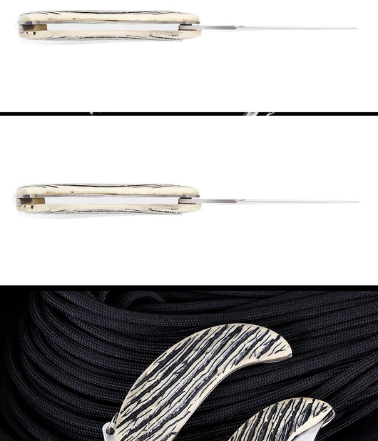 Navaja Plegable Portátil con Diseño de Hoja - Image 6