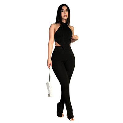 Pantalón Casual de Color Liso para Mujer - Traje Versátil - Image 6