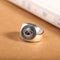 Fashion Vintage Men S925 Plateado Do Old Eye Ring Plateado
