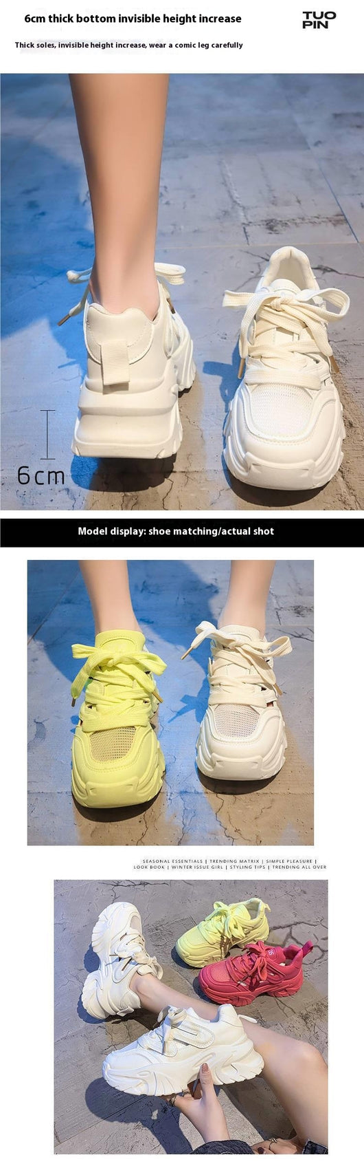 Zapatillas Deportivas Casuales con Plataforma Elevadora para Mujer - Image 11