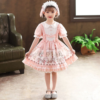 Vestido Princesa Lolita Infantil Estilo Occidental con Falda Tul - Image 3