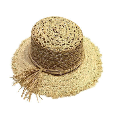 Sombrero de Paja Calado para Mujer - Gorro Playero Transpirable - Image 5