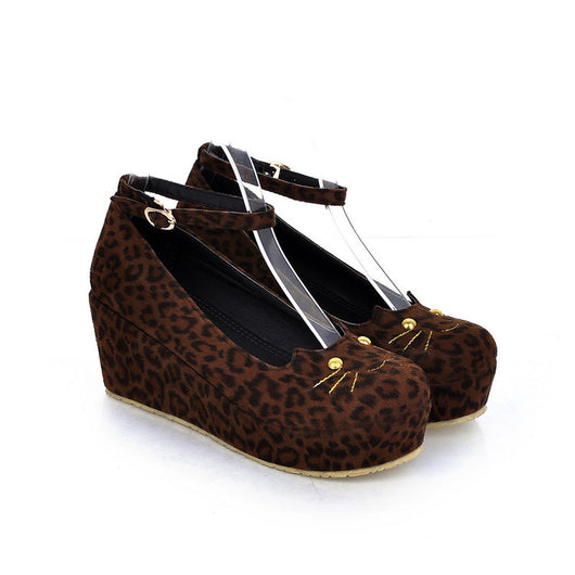 Zapatos Plataforma Leopardo con Cuña para Mujer - Image 10
