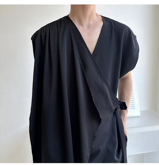 Blusa Minimalista Holgada sin Tirantes para Hombre y Mujer - Image 9