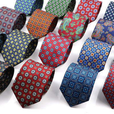 Corbata de Seda Bohemia Suave para Hombre 75mm - Image 64
