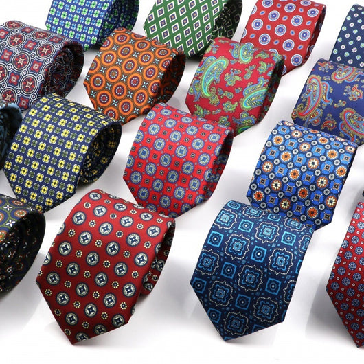 Corbata de Seda Bohemia Suave para Hombre 75mm - Image 64