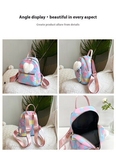 Mochila Casual de Gran Capacidad en Colores Pastel con Textura Nylon - Image 17
