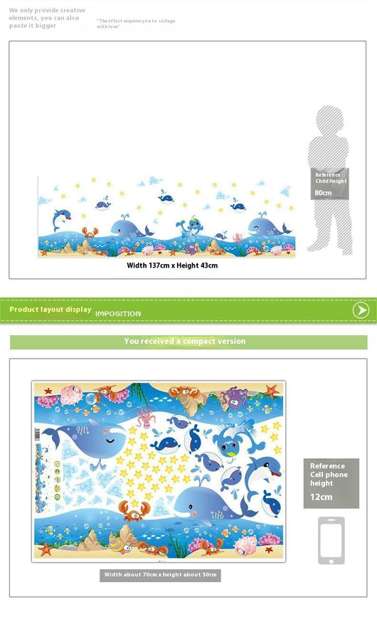 Pegatinas Decorativas Acuario para Baño - Resistentes al Agua - Image 23