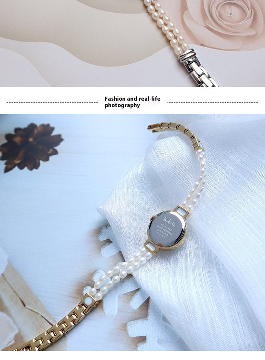 Reloj Pulsera de Perlas Agua Dulce 6A Natural - Diseño Versátil de Alta Gama - Image 7