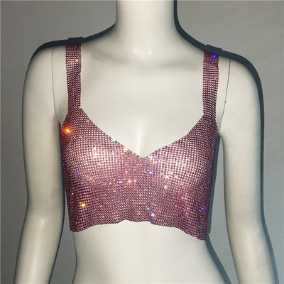 Top Corto Sexy con Escote Profundo y Detalles de Strass - Image 25