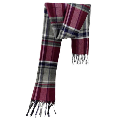 Bufanda Reversible a Cuadros para Hombre - Estilo Versátil - Image 33
