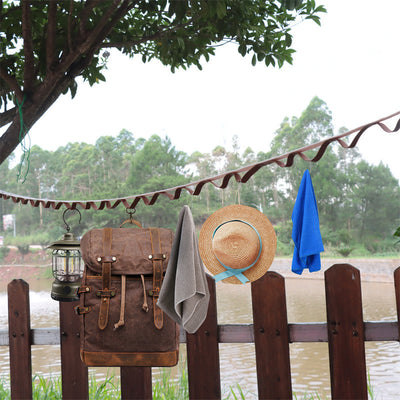 Arnés Multifuncional de Cuero para Accesorios de Campamento y Toldo