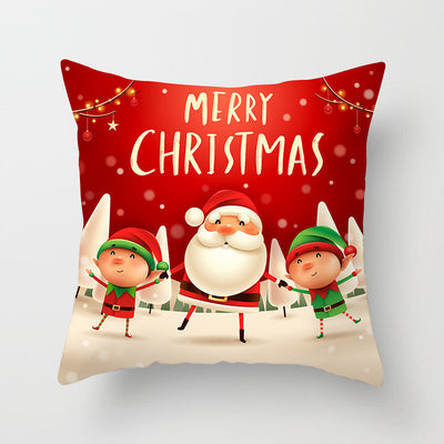 Funda de Almohada Navideña con Diseño de Muñeco de Nieve - Image 4