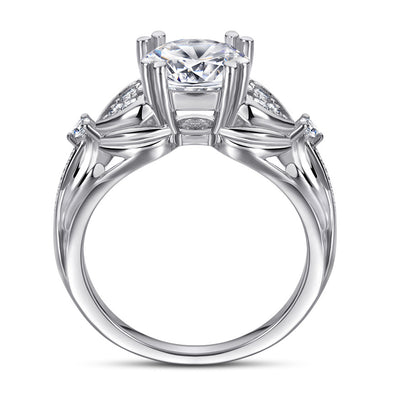Anillo Chapado en Oro Rosado con Circonia Cúbica Champagne - Joya Resistente al Deslustre - Image 7