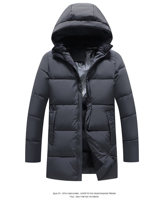 Chaqueta de Algodón Graphene para Hombre con Capucha Desmontable - Extra Gruesa y Moderna - Image 13