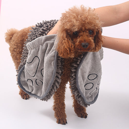 Toalla de Chenilla para Mascotas - Absorbente y Suave - Image 3