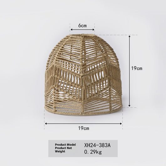 Lámpara Colgante Tejida a Mano con Cordón de Papel - Diseño Artesanal Creativo - Image 5