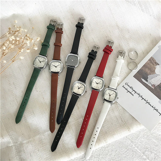 Reloj Cuadrado Retro Literario de Temperamento Elegante - Image 21