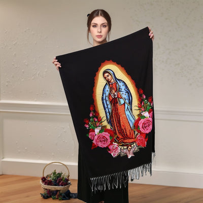 Bufanda de Cachemira Virgen Estampada para Mujer - Chal Versátil y Abrigador de Alta Calidad - Image 15