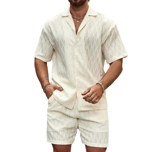 men's two-piece tracksuit, tracksuit, black, casual, resort wear, beach style - Image 10