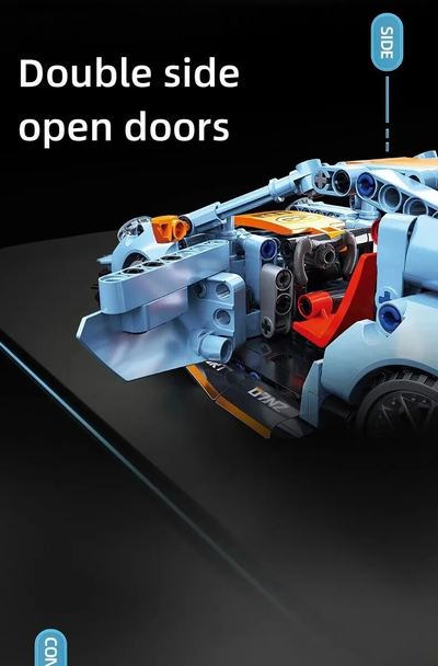 Auto de Carreras Armable 523 Piezas - Puzzle 3D de Alta Dificultad para Niños - Image 10