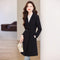 Abrigo Trench Coat Negro para Mujer - Elegancia de Otoño