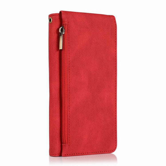 Cartera Multifuncional de Cuero con Estuche para Teléfono