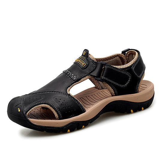 Sandalias Casuales de Piel con Puntera para Exteriores - Image 9