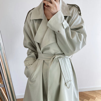 Abrigo Impermeable Largo Estilo Coreano para Mujer - Corte Suelto y Elegante - Image 11