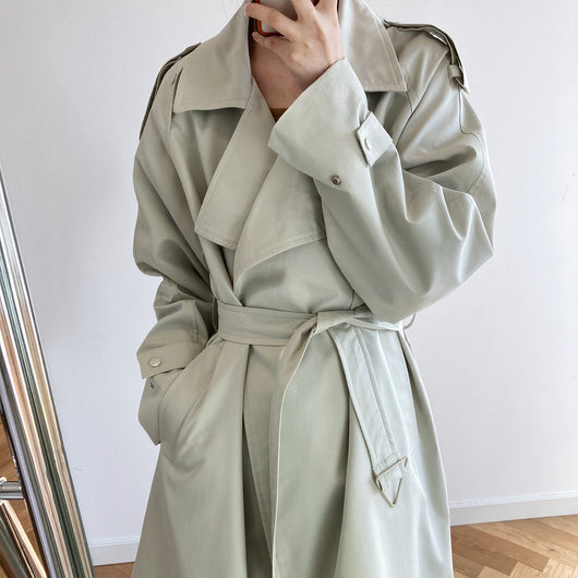 Abrigo Impermeable Largo Estilo Coreano para Mujer - Corte Suelto y Elegante - Image 11