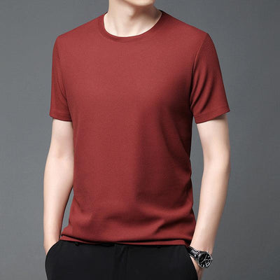 Playera Holgada de Cuello Redondo con Textura Waffle para Hombre - Image 10