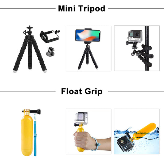 Kit Completo de 9 Accesorios para Cámara de Acción - Image 4