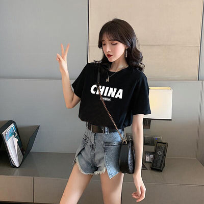 Blusa Suelta Manga Corta Chic Dulce y Picante - Image 14