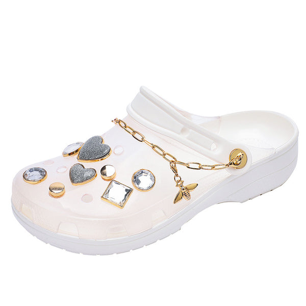 Sandalias de Plataforma Transparentes para Mujer - Botas de Lluvia Jelly
