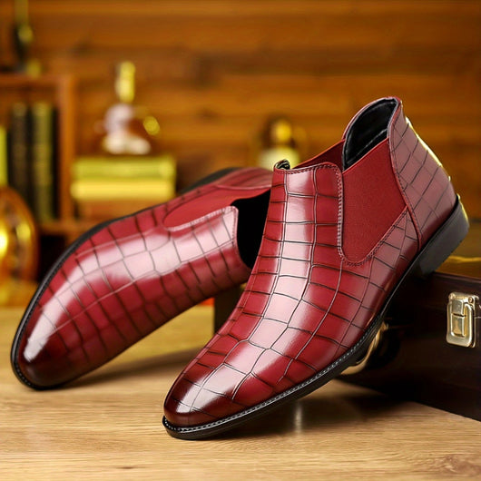 Botas Martin Punta Aguda Estilo Británico Talla Grande para Hombre - Image 14