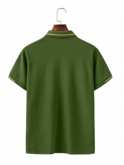 Camisa Casual Transpirable de Manga Corta para Negocios y Commuting - Image 29