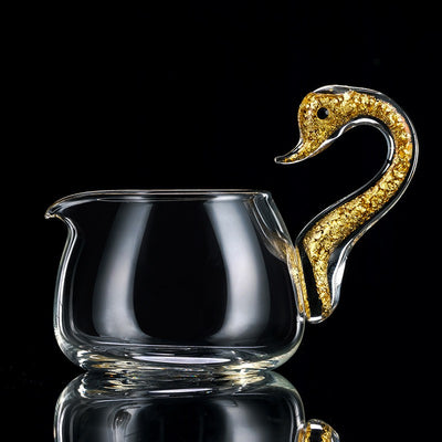Taza de Té en Cristal con Detalles en Oro de Alta Calidad - Image 4