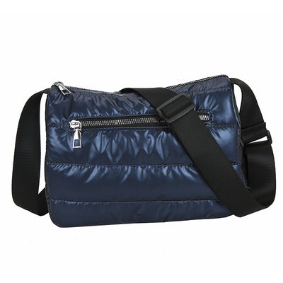Bolso Cuadrado Compacto con Costura de Color Sólido - Image 11