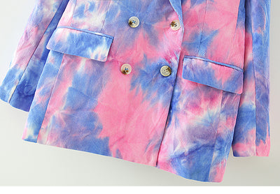 Saco Cruzado Tie-Dye en Poliéster - Diseño Moderno y Versátil - Image 14